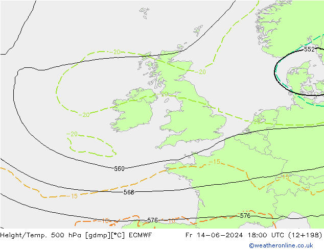 Z500/Rain (+SLP)/Z850 ECMWF Sex 14.06.2024 18 UTC