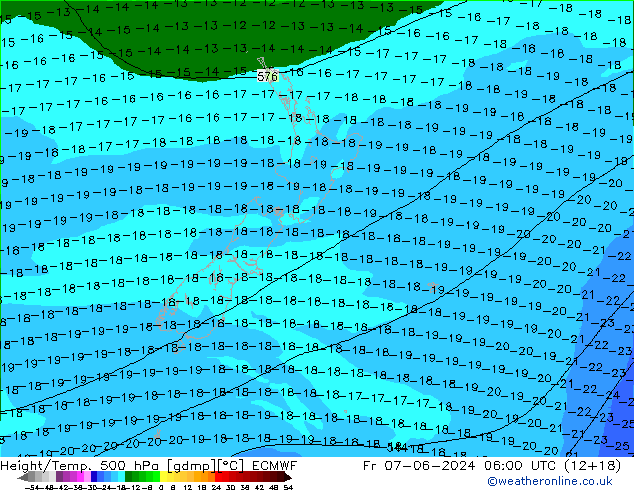 Z500/Rain (+SLP)/Z850 ECMWF  07.06.2024 06 UTC