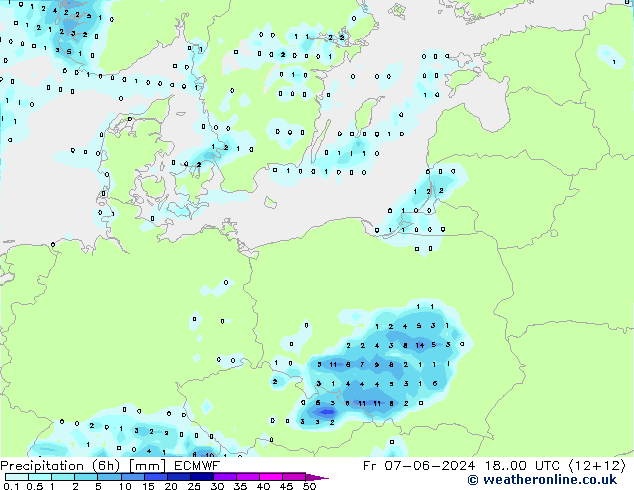 Z500/Rain (+SLP)/Z850 ECMWF Fr 07.06.2024 00 UTC