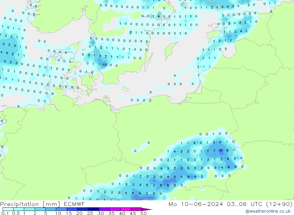 Neerslag ECMWF ma 10.06.2024 06 UTC