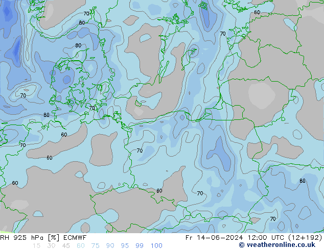 925 hPa Nispi Nem ECMWF Cu 14.06.2024 12 UTC