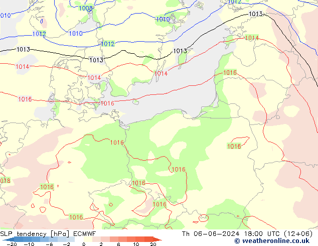 Y. Basıncı eğilimi ECMWF Per 06.06.2024 18 UTC