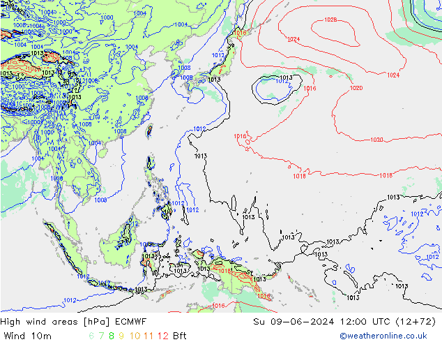 Sturmfelder ECMWF So 09.06.2024 12 UTC