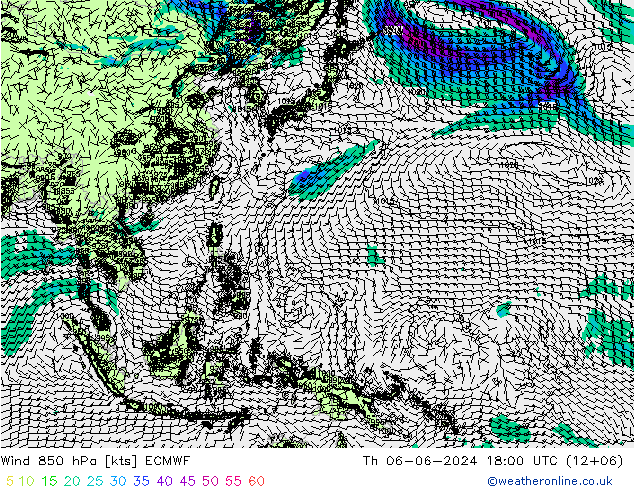 Wind 850 hPa ECMWF do 06.06.2024 18 UTC