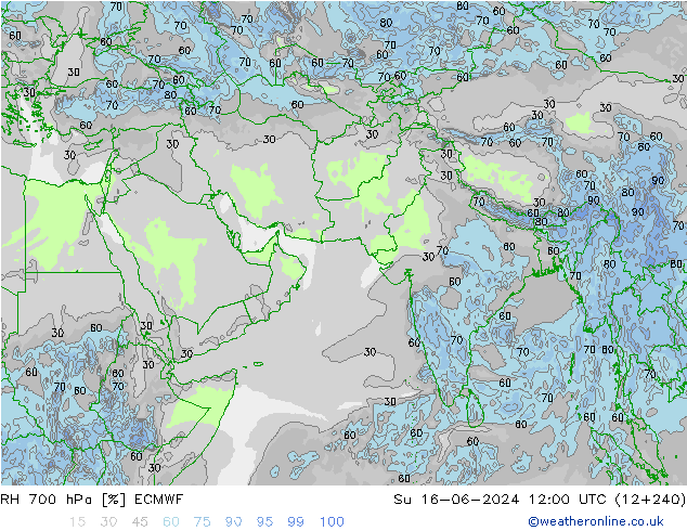 700 hPa Nispi Nem ECMWF Paz 16.06.2024 12 UTC