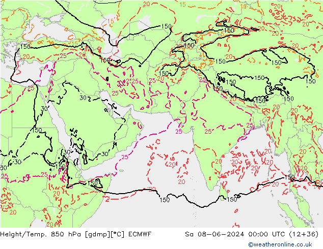 Z500/Regen(+SLP)/Z850 ECMWF za 08.06.2024 00 UTC