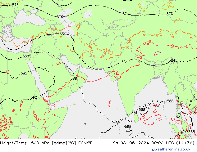 Z500/Regen(+SLP)/Z850 ECMWF za 08.06.2024 00 UTC