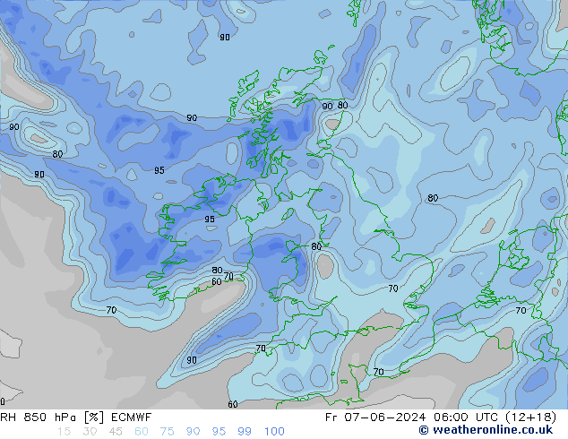 850 hPa Nispi Nem ECMWF Cu 07.06.2024 06 UTC