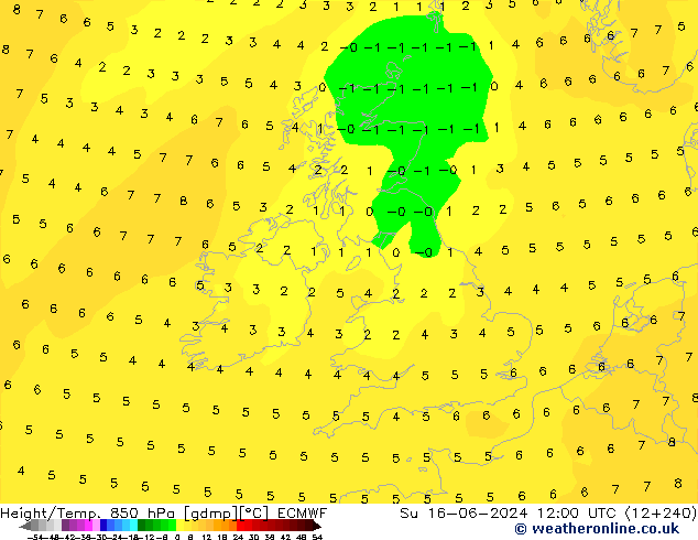 Z500/Rain (+SLP)/Z850 ECMWF Su 16.06.2024 12 UTC