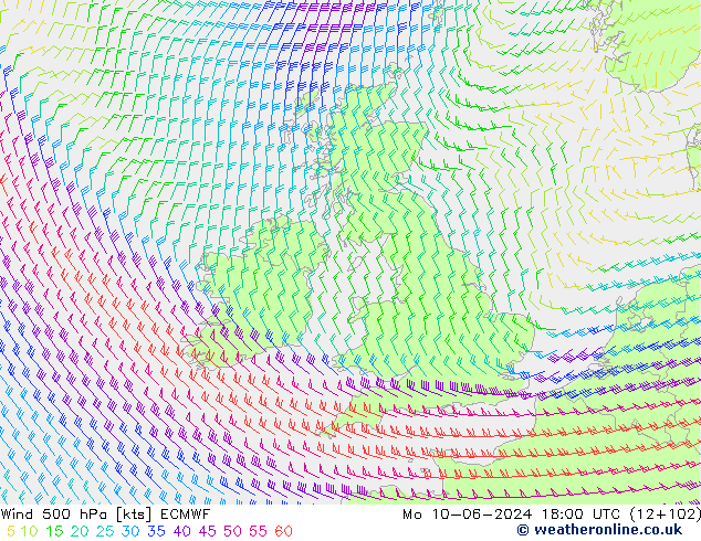  500 hPa ECMWF  10.06.2024 18 UTC