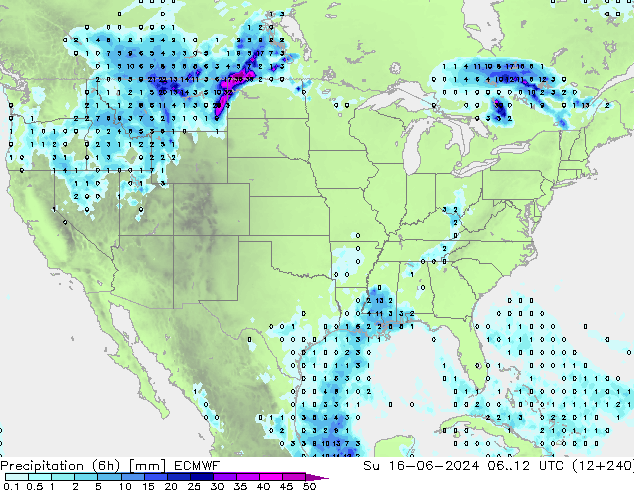 Z500/Rain (+SLP)/Z850 ECMWF Su 16.06.2024 12 UTC