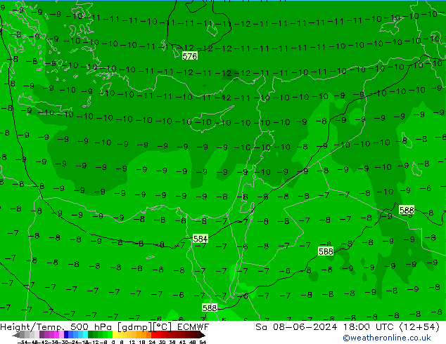 Z500/Rain (+SLP)/Z850 ECMWF So 08.06.2024 18 UTC