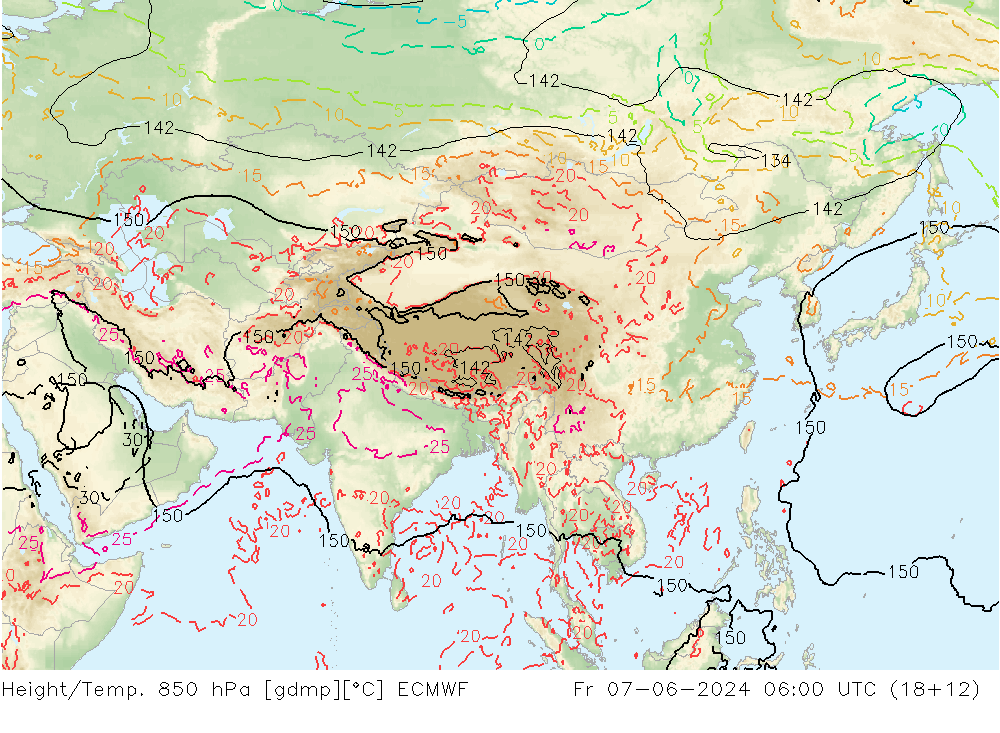 Z500/Rain (+SLP)/Z850 ECMWF pt. 07.06.2024 06 UTC