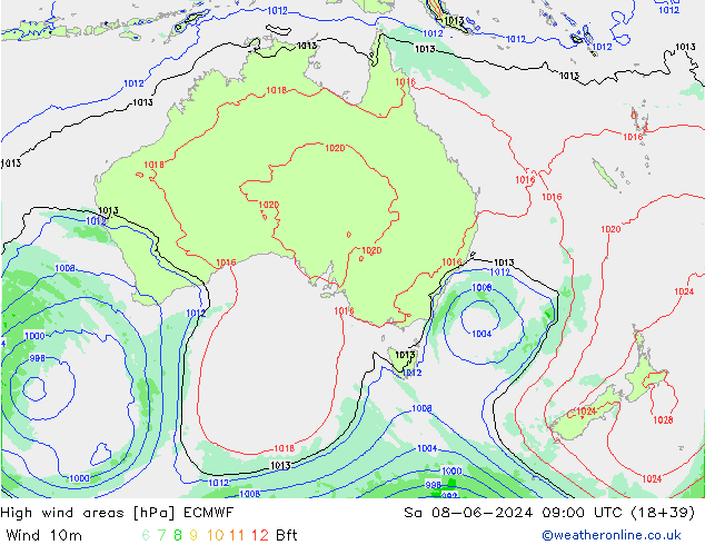 Sturmfelder ECMWF Sa 08.06.2024 09 UTC