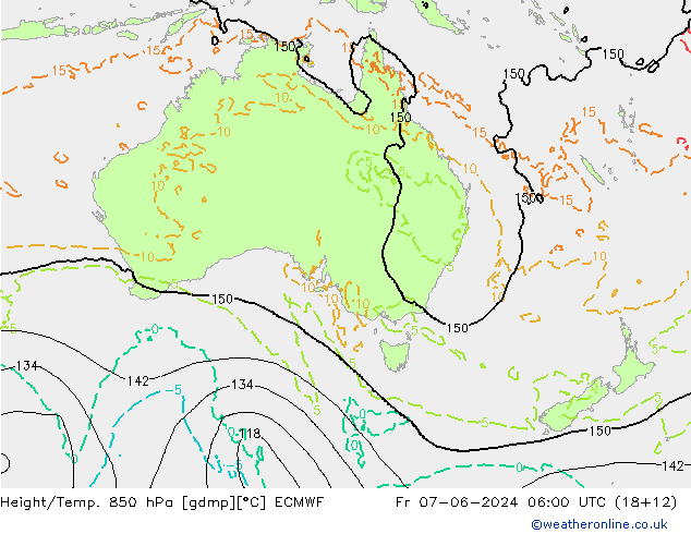 Z500/Rain (+SLP)/Z850 ECMWF Pá 07.06.2024 06 UTC