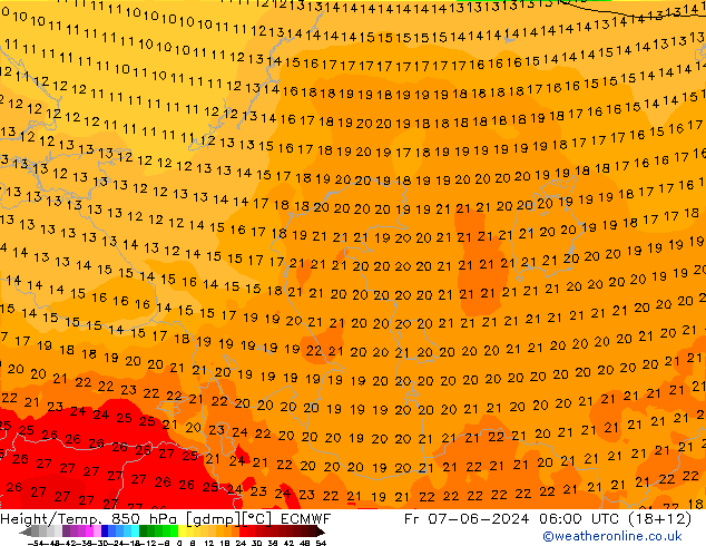 Z500/Yağmur (+YB)/Z850 ECMWF Cu 07.06.2024 06 UTC