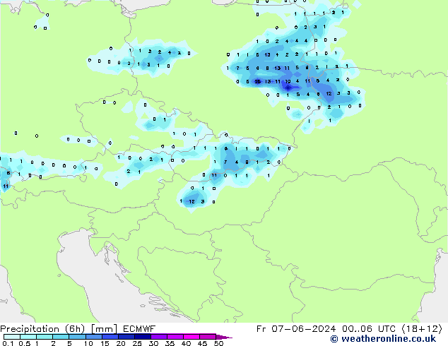 Z500/Rain (+SLP)/Z850 ECMWF Fr 07.06.2024 06 UTC