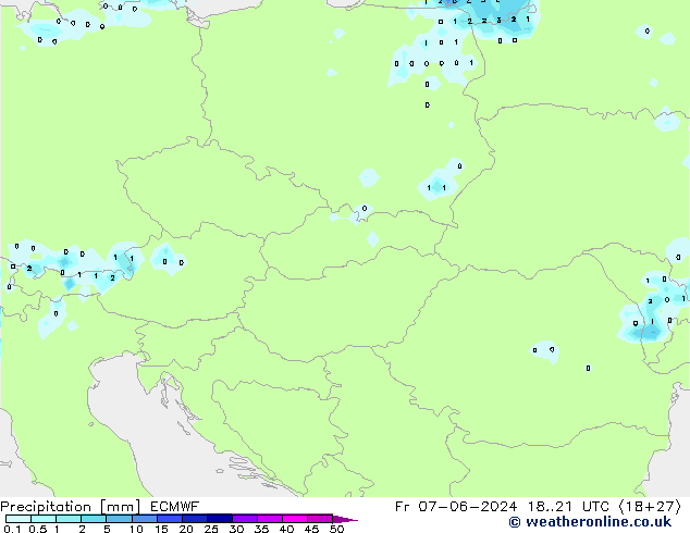 Precipitación ECMWF vie 07.06.2024 21 UTC