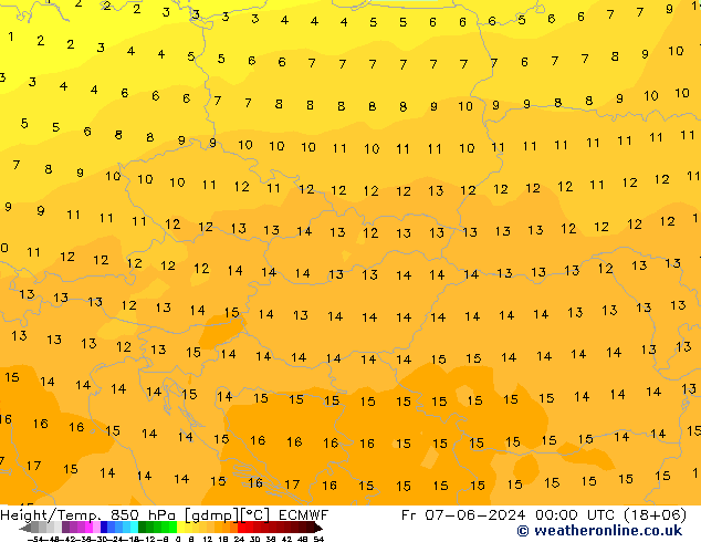 Z500/Regen(+SLP)/Z850 ECMWF vr 07.06.2024 00 UTC