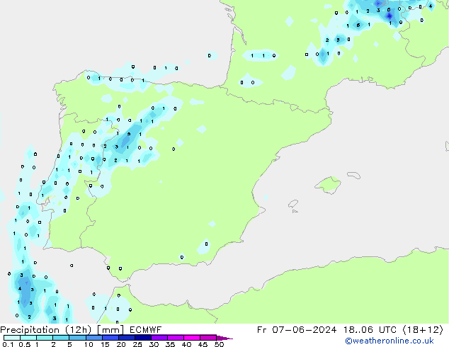 opad (12h) ECMWF pt. 07.06.2024 06 UTC