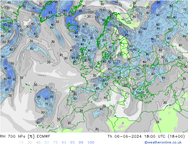 700 hPa Nispi Nem ECMWF Per 06.06.2024 18 UTC