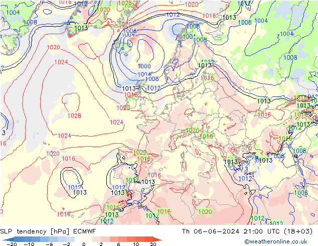 Y. Basıncı eğilimi ECMWF Per 06.06.2024 21 UTC