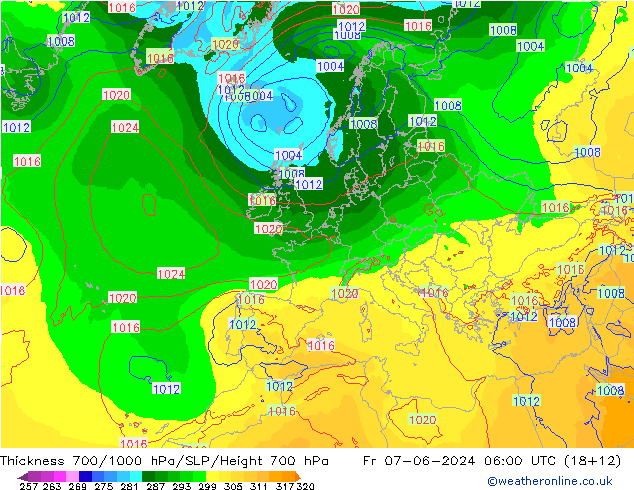 Thck 700-1000 hPa ECMWF  07.06.2024 06 UTC