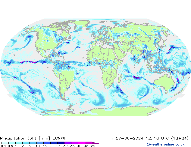 Z500/Rain (+SLP)/Z850 ECMWF Pá 07.06.2024 18 UTC