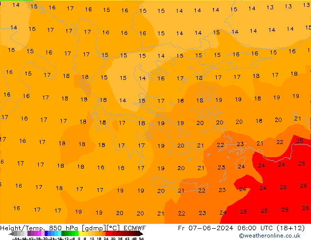 Z500/Rain (+SLP)/Z850 ECMWF Fr 07.06.2024 06 UTC