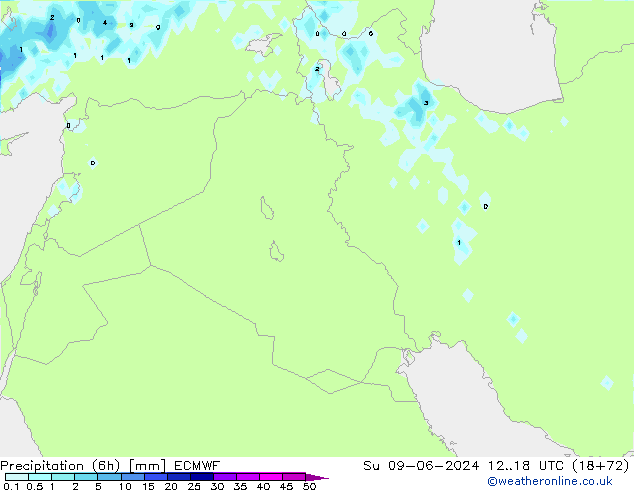 Z500/Rain (+SLP)/Z850 ECMWF Su 09.06.2024 18 UTC