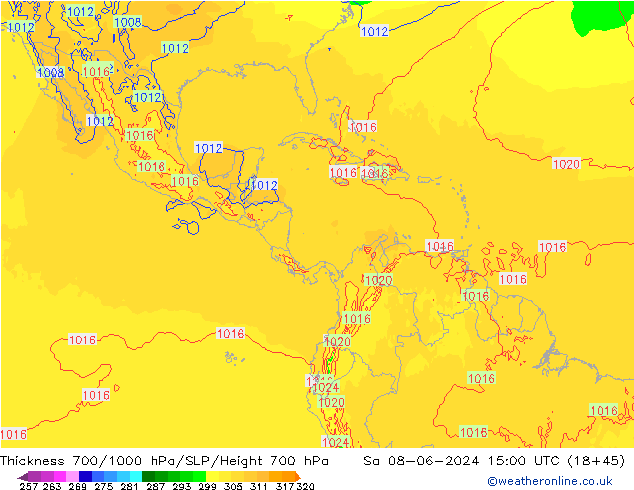 Thck 700-1000 hPa ECMWF So 08.06.2024 15 UTC