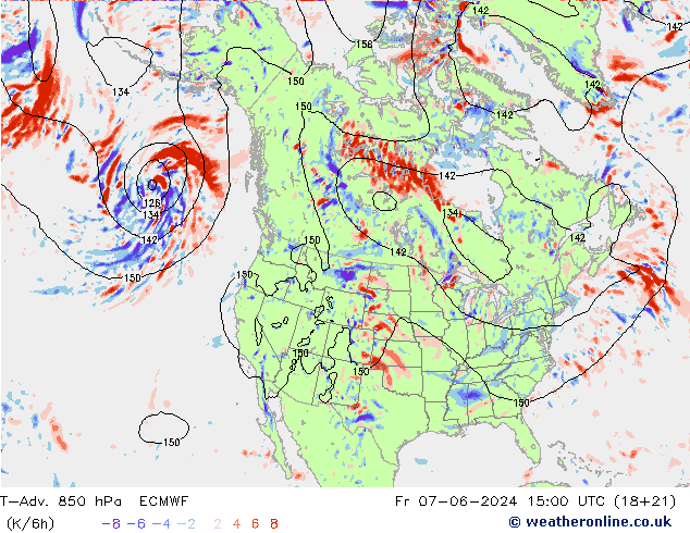 T-Adv. 850 hPa ECMWF vr 07.06.2024 15 UTC