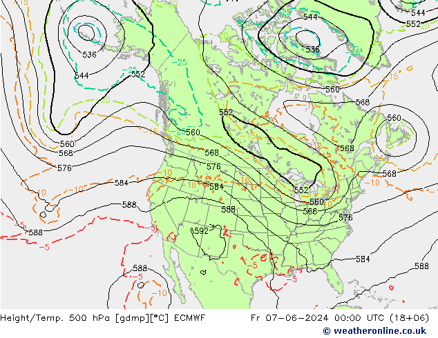 Z500/Rain (+SLP)/Z850 ECMWF pt. 07.06.2024 00 UTC