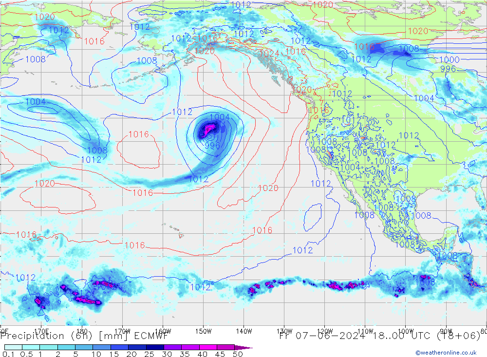 Prec 6h/Wind 10m/950 ECMWF Fr 07.06.2024 00 UTC