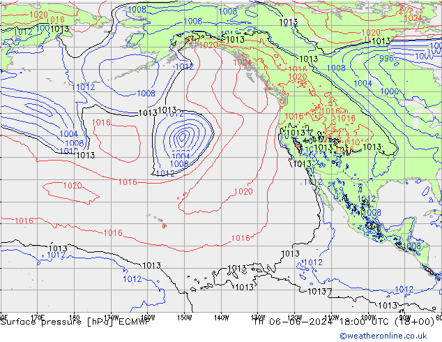 pression de l'air ECMWF jeu 06.06.2024 18 UTC