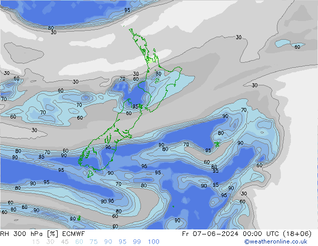 RH 300 hPa ECMWF pt. 07.06.2024 00 UTC