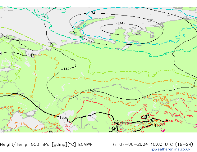 Z500/Rain (+SLP)/Z850 ECMWF pt. 07.06.2024 18 UTC