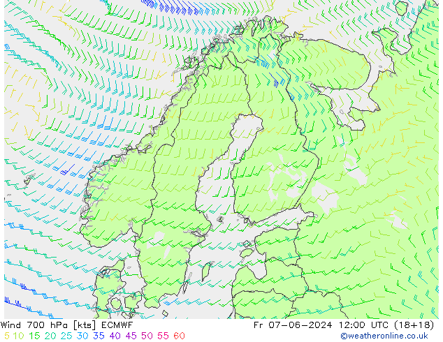 Wind 700 hPa ECMWF vr 07.06.2024 12 UTC