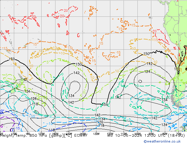 Height/Temp. 850 hPa ECMWF  10.06.2024 12 UTC