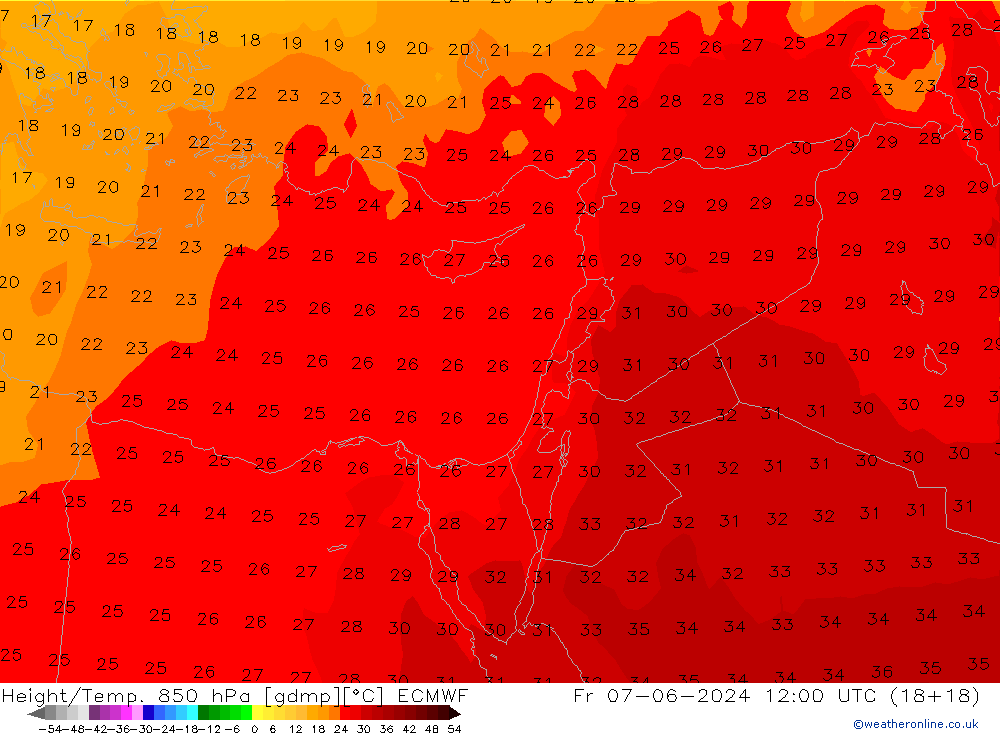 Z500/Rain (+SLP)/Z850 ECMWF Fr 07.06.2024 12 UTC