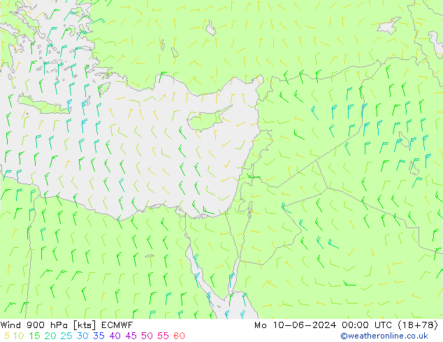  900 hPa ECMWF  10.06.2024 00 UTC