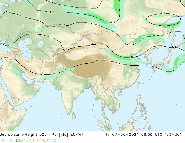 Courant-jet ECMWF ven 07.06.2024 06 UTC