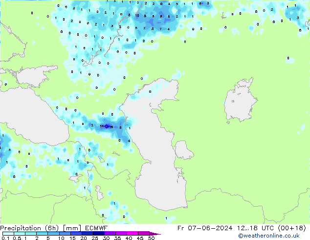 Z500/Rain (+SLP)/Z850 ECMWF пт 07.06.2024 18 UTC