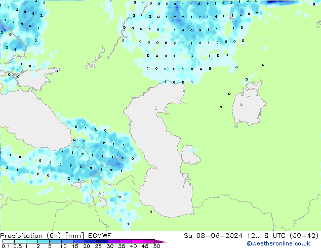 Z500/Rain (+SLP)/Z850 ECMWF sam 08.06.2024 18 UTC