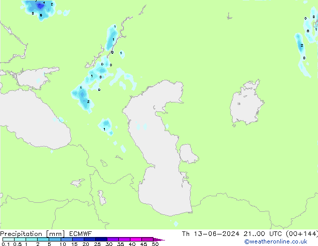 Neerslag ECMWF do 13.06.2024 00 UTC