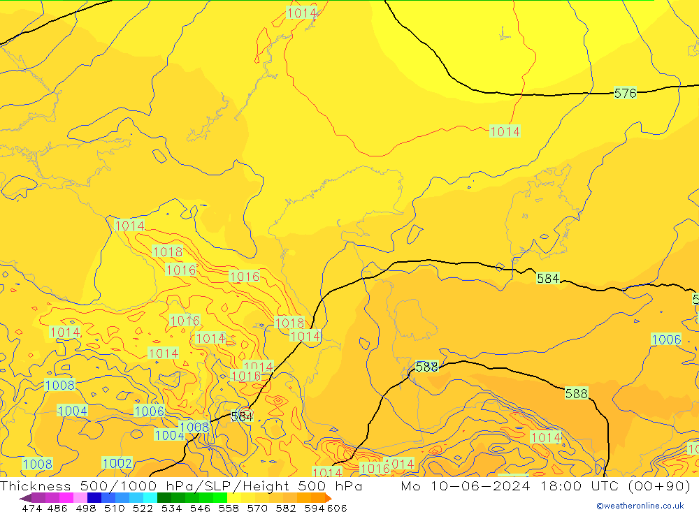 Thck 500-1000hPa ECMWF  10.06.2024 18 UTC