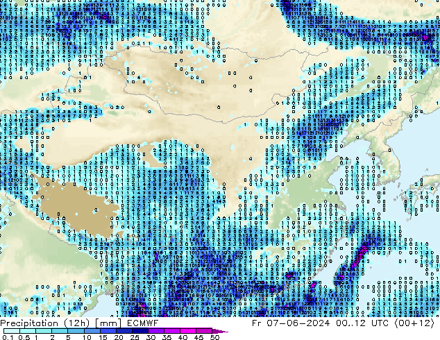 opad (12h) ECMWF pt. 07.06.2024 12 UTC