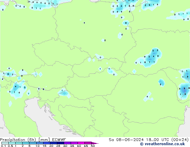 Z500/Regen(+SLP)/Z850 ECMWF za 08.06.2024 00 UTC