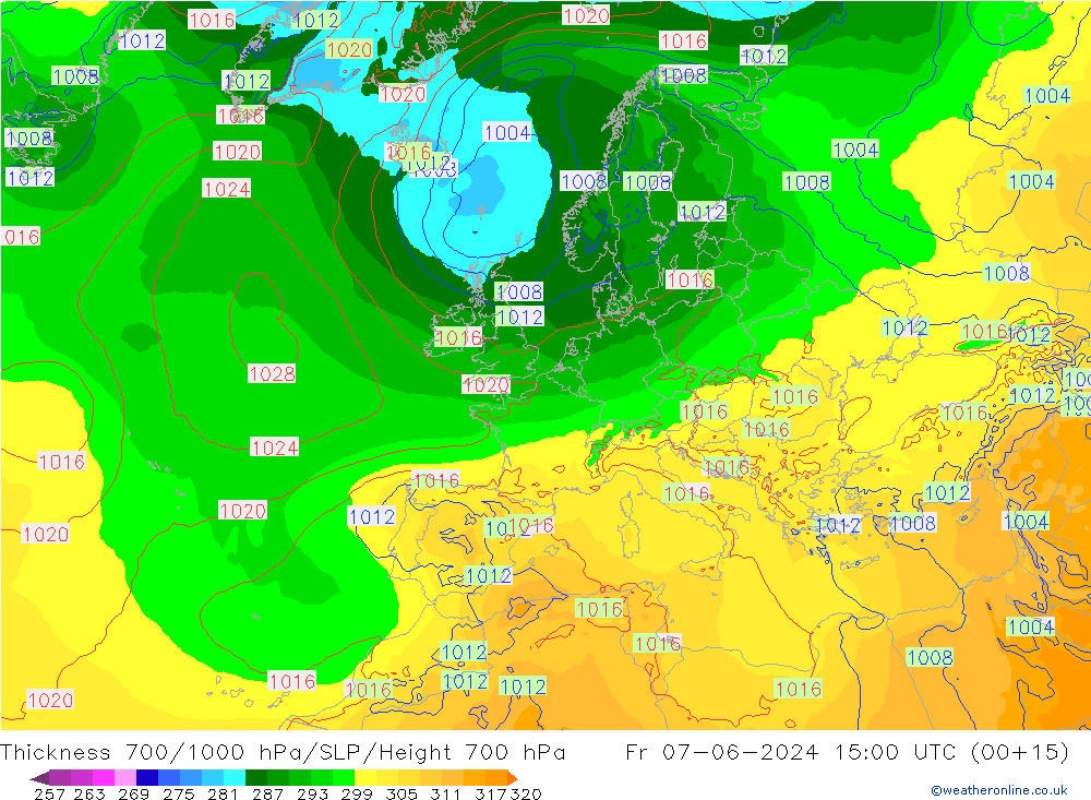 Thck 700-1000 hPa ECMWF pt. 07.06.2024 15 UTC