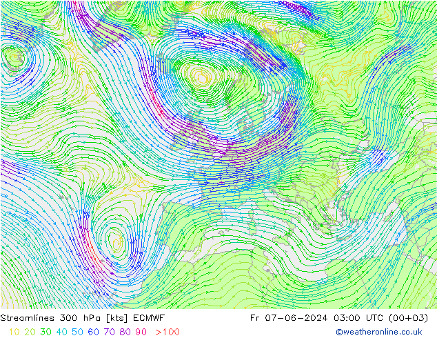  300 hPa ECMWF  07.06.2024 03 UTC